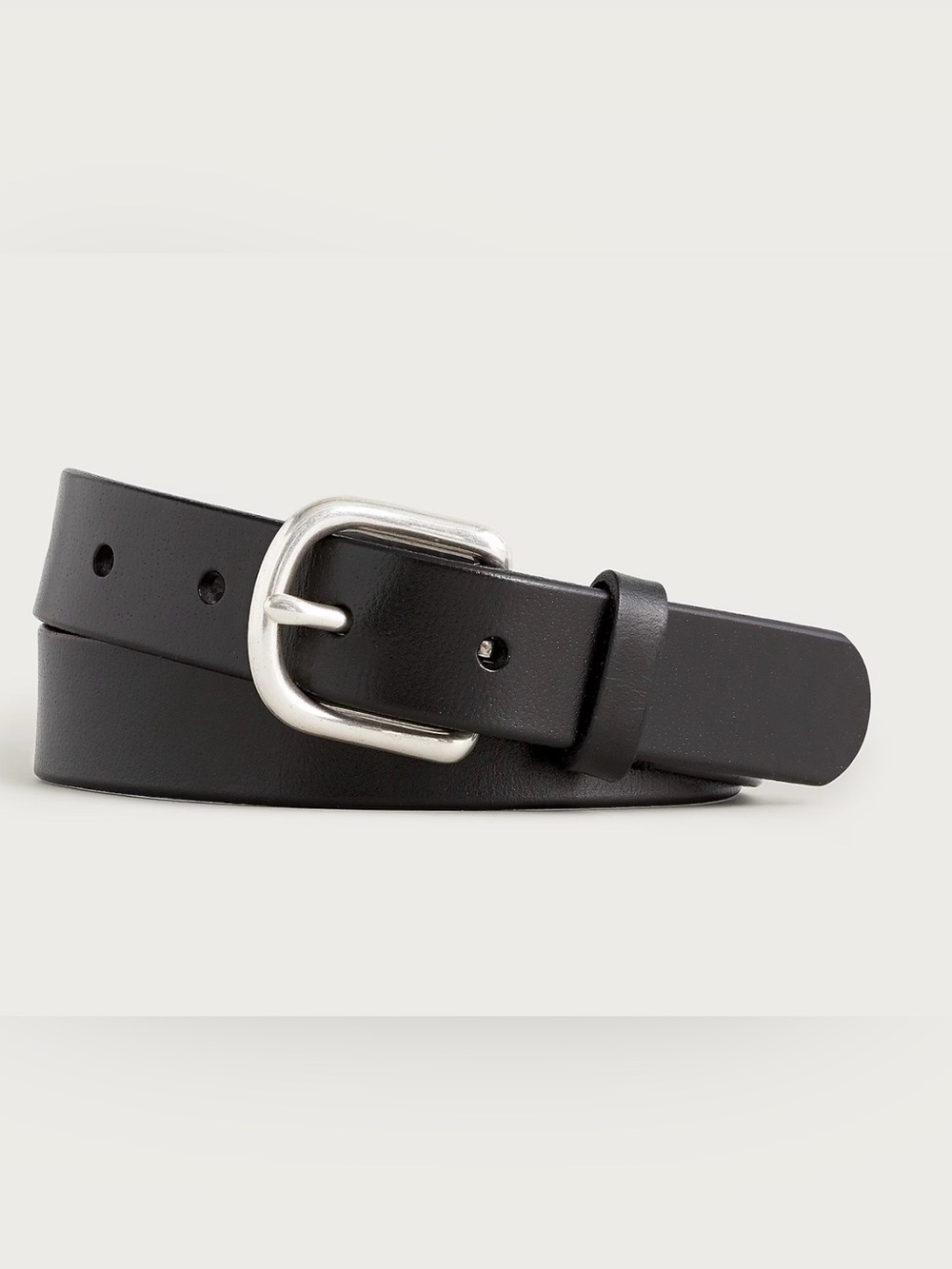 Boys Black Leather Belt